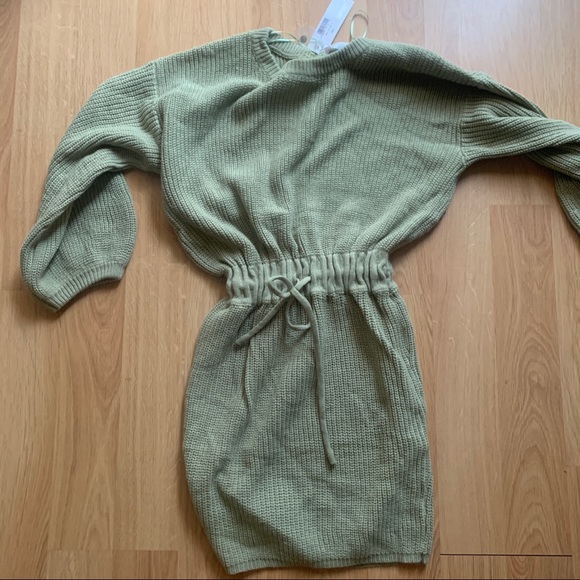 LITTLE LACE karmen Mini Dress Australia sweater dress skirt balloon sleeve Large - Picture 1 of 8